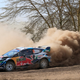 Ford driver Adrien Fourmaux and co-driver Renaud Jamoul in action.
